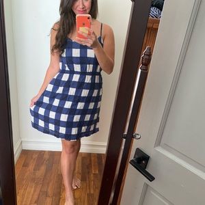 GAP | Navy Gingham Dress Size M